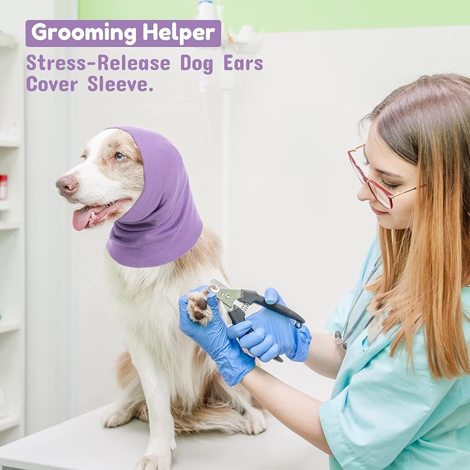 Dog Ear Muffs Noise Cancelling Pet Soundproof Headphones for Small to Medium Dogs and Puppies, Anti-Scratch Protective Covers with Wind Protection, Dog Ear Protection for Ears, Pet Ear Cover Extra Small, Dog Ear Support, Ear.