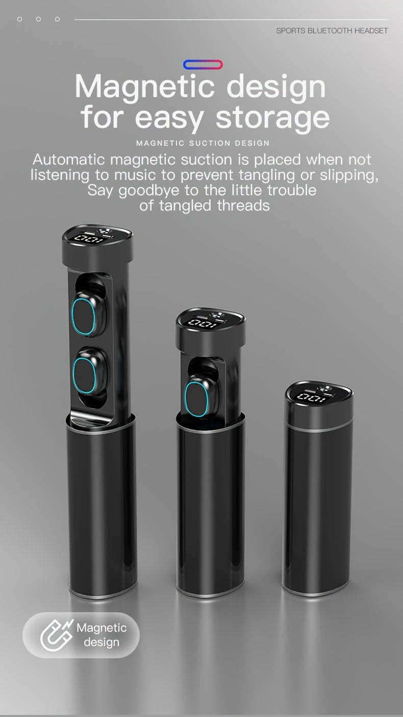 TWS N21 Earbuds With Torchlight Wireless Earphone HD HIFI Sport Gaming Headset Handsfree Wireless Earphone With Flashlight TWS Wireless Earbuds Touch Control Stereo TWS Mini Wireless Sports Headphones Waterproof Hi-Fi