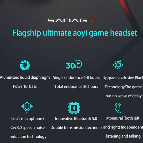 XPro True Wireless Bluetooth Earbuds – Deep Bass & Noise Cancellation