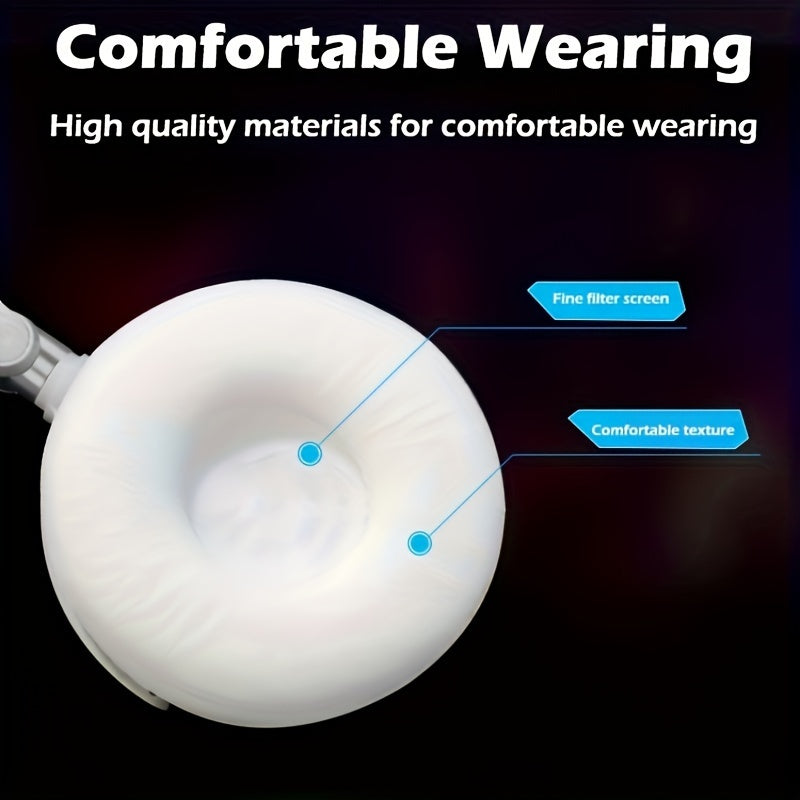 Wired Headphones, Foldable Bass With Microphone, Headset, 47.24inch Cable, 3.55mm Plug