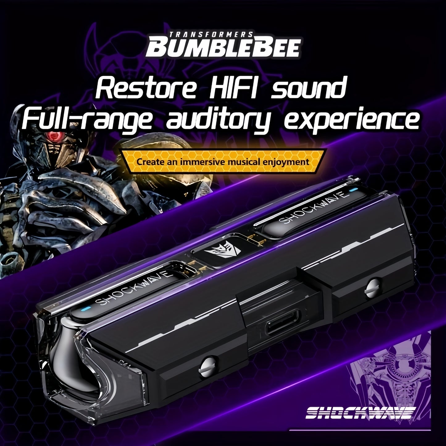 Transformers TF-T01 Wireless In-Ear Earphones Bluetooth headphones Noise Cancelling Headphones