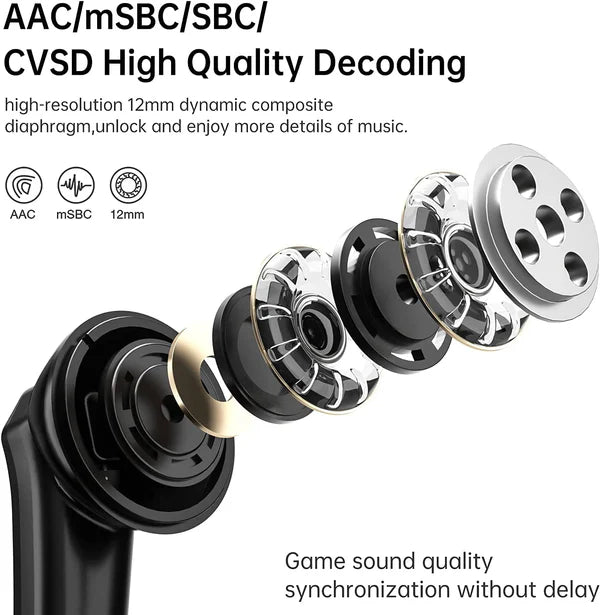 XPro Wireless Earbuds - Deep Bass Noise Cancelling - HAMZAKHANSTORE