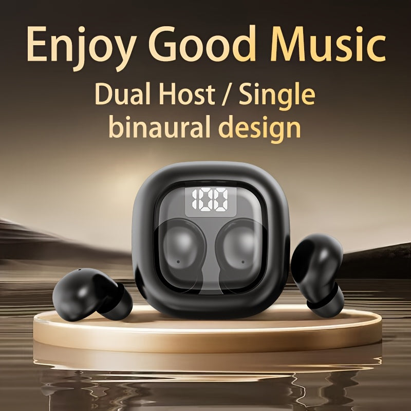 Mini Headphones 5.3 True Wireless In-Ear Earphones, Noise Cancelling,Invisible,HiFi Sound Quality, Sport,sport,sleep, In-Class Invisible Wear