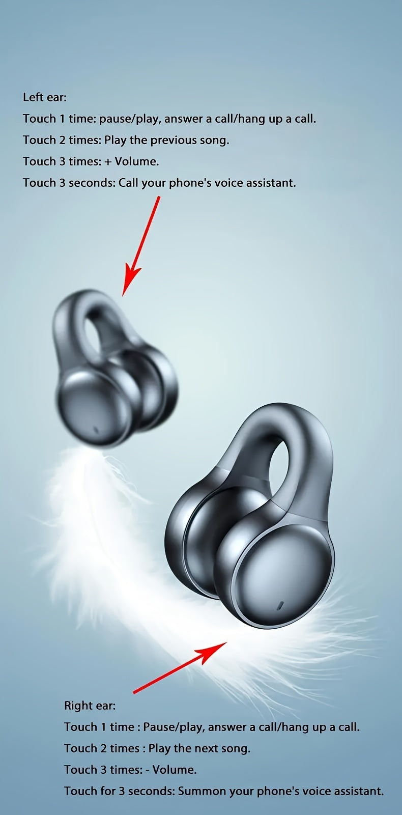 X58 Wireless Earbuds with Touch Control, Type-C Charging, and Condenser Mic - Black, Non-Waterproof, USB Rechargeable Lithium Battery, Closed-Back Design for Adults, Compatible with Cellphones, No Cable Needed, Wireless Earbu