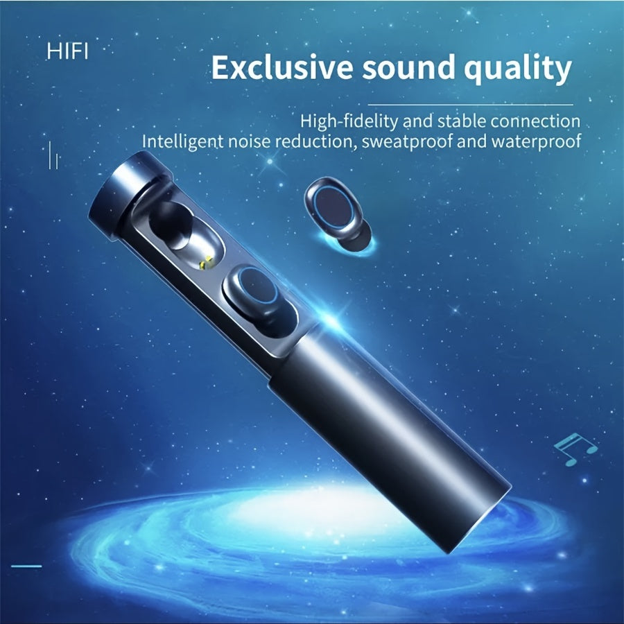 TWS N21 Earbuds With Torchlight Wireless Earphone HD HIFI Sport Gaming Headset Handsfree Wireless Earphone With Flashlight TWS Wireless Earbuds Touch Control Stereo TWS Mini Wireless Sports Headphones Waterproof Hi-Fi