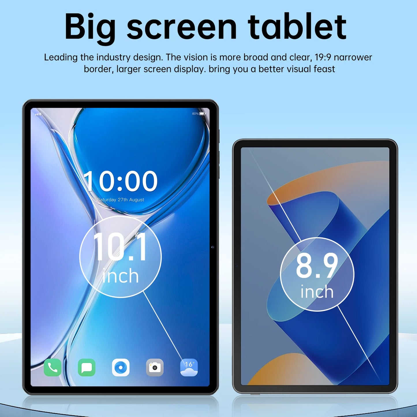 2025 new original Pad Pro13 tablet Snapdragon 10.1-inch high-definition screen global 10000mAh 5G dual card WiFi tablet