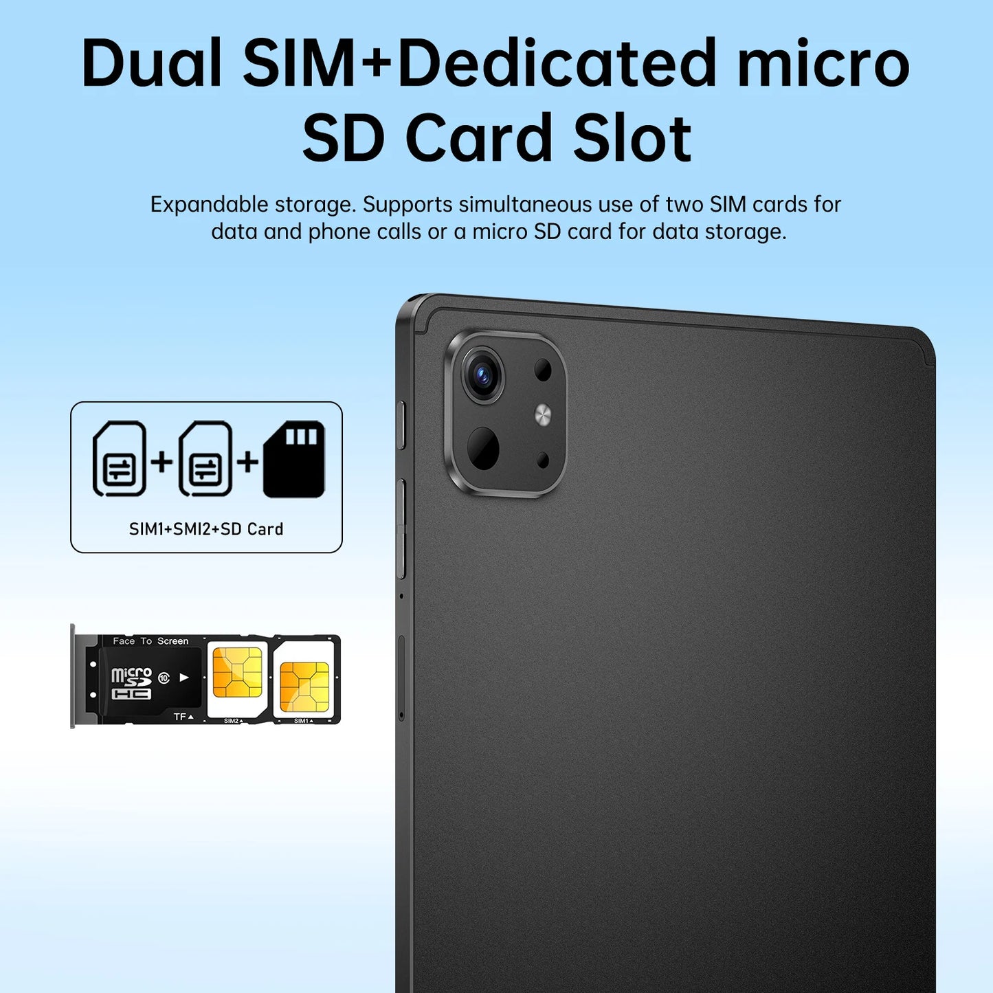 2025 new original Pad Pro13 tablet Snapdragon 10.1-inch high-definition screen global 10000mAh 5G dual card WiFi tablet