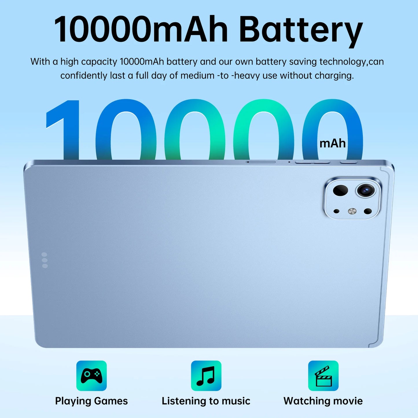 2025 new original Pad Pro13 tablet Snapdragon 10.1-inch high-definition screen global 10000mAh 5G dual card WiFi tablet