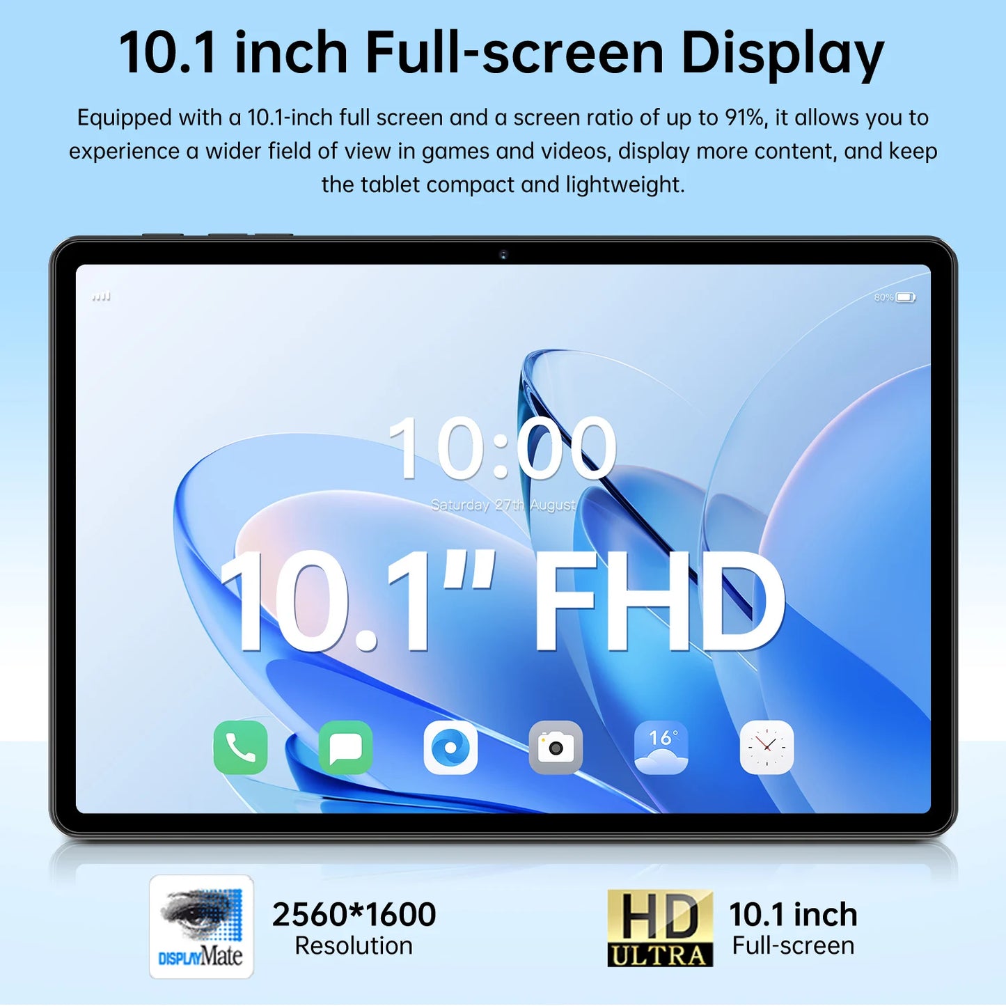 2025 new original Pad Pro13 tablet Snapdragon 10.1-inch high-definition screen global 10000mAh 5G dual card WiFi tablet