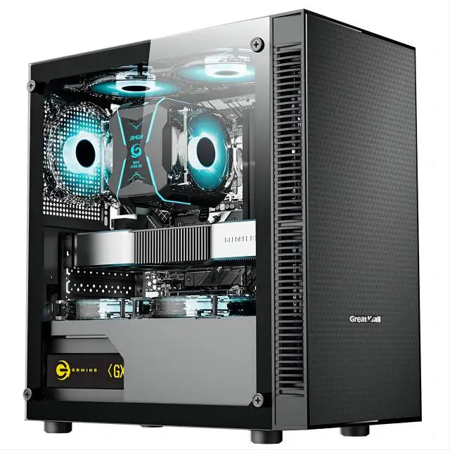 Aotesier Hot selling gamer desktop computer build in Win10 16GB Ram SSD 256G GTX 1050Ti Core E5-2650 processor new gaming pc