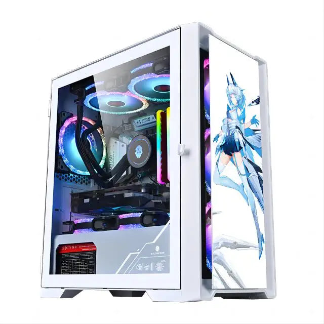Aotesier Hot selling gamer desktop computer build in Win10 16GB Ram SSD 256G GTX 1050Ti Core E5-2650 processor new gaming pc