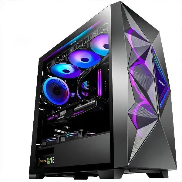 Aotesier Hot selling gamer desktop computer build in Win10 16GB Ram SSD 256G GTX 1050Ti Core E5-2650 processor new gaming pc