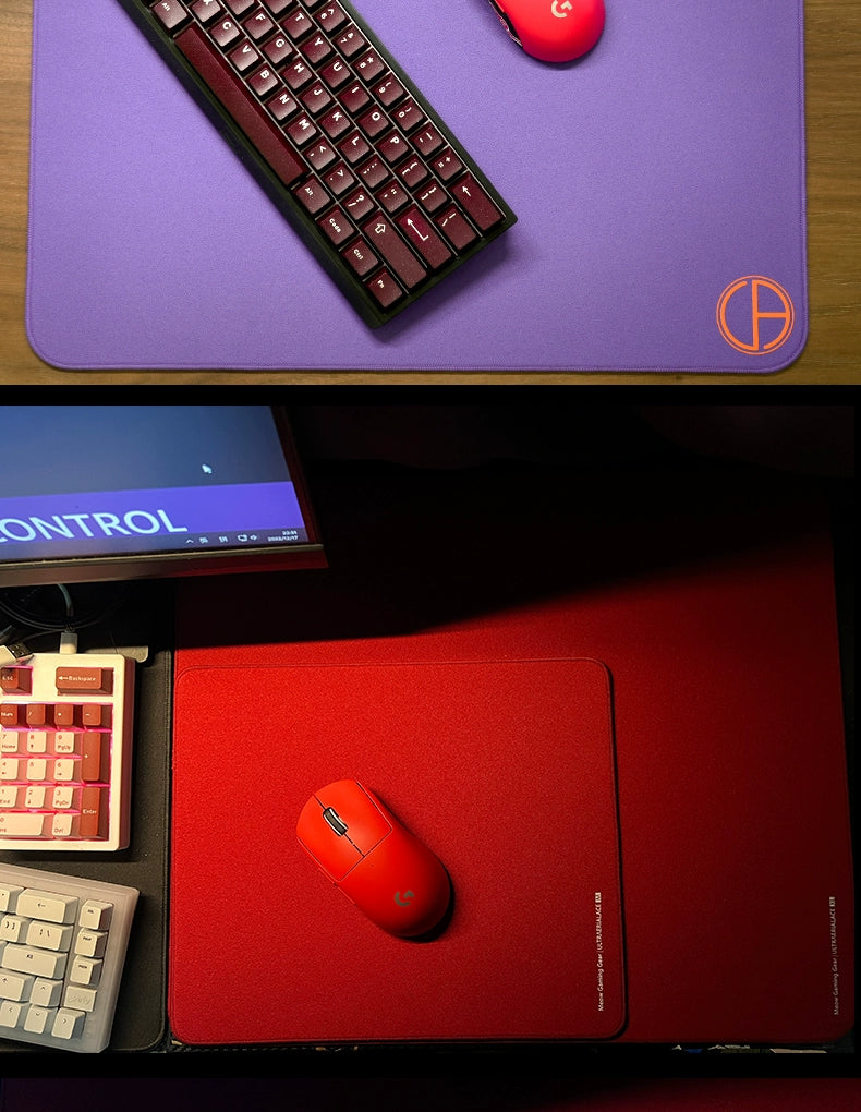 1 Piece Meow Gaming Gear MGG Ultraerialace Ultraaceaim UA Esports Game Mouse Pad Rough Textured Red Large Size Mouse Mat