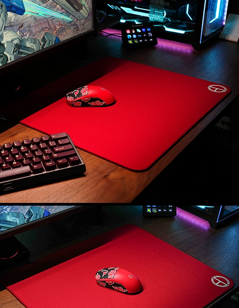 1 Piece Meow Gaming Gear MGG Ultraerialace Ultraaceaim UA Esports Game Mouse Pad Rough Textured Red Large Size Mouse Mat