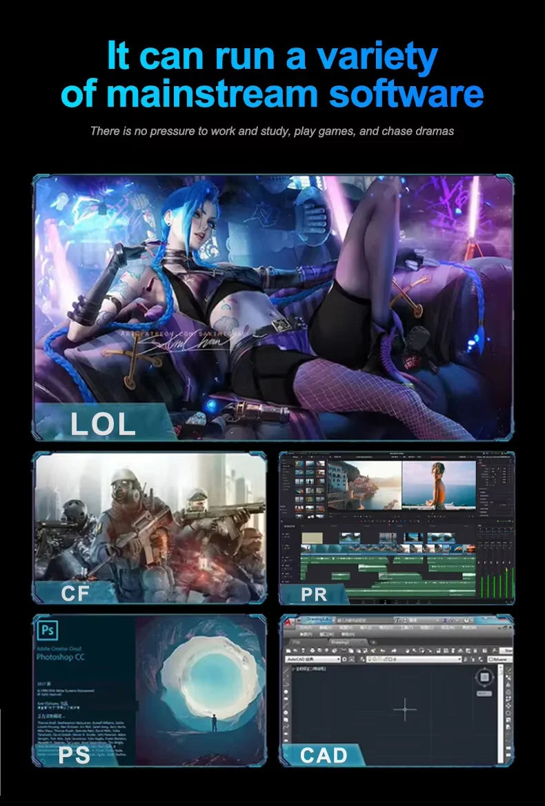 15.6 inch Potrable Laptop Computer Windows 11 Pro Intel Core i9 8950HK Gaming Laptop 16GB RAM 512GB 1/2TB SSD Notebook PC Gamer