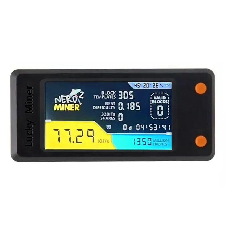 Latest Nerdminer V2 78KH/S BTC Solo Lottery Miner With LCD Display Bitcoin BTC Crypto Miner ASIC Mining Miner Silent Miner