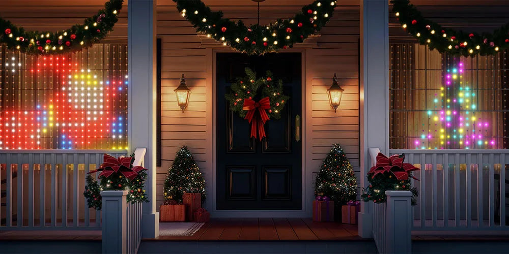 2*2M Smart Curtain Light 400 LED Christmas Light Color Changing Fairy String Lights with APP & Remote Dynamic Halloween Decor