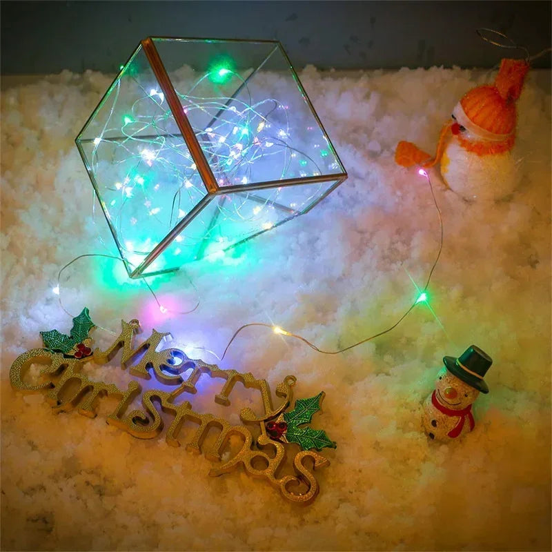 Fairy Light Battery Operated 1-20M String Light ，Christmas ，Indoor Home ，Festival Wedding ，Party or Gift ，birthday，Decoration