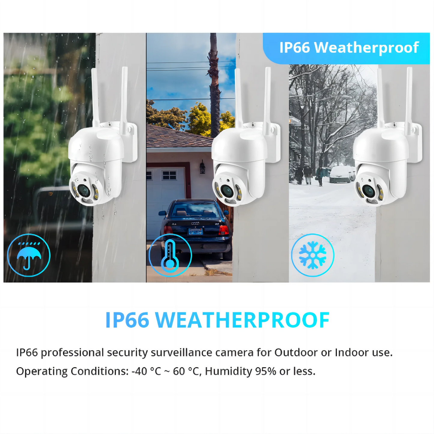 Tuya 4MP PTZ WIFI Network Camera Security Protection Outdoor IP66 Waterproof 5G Dual-band Camera Home Video Surveillance