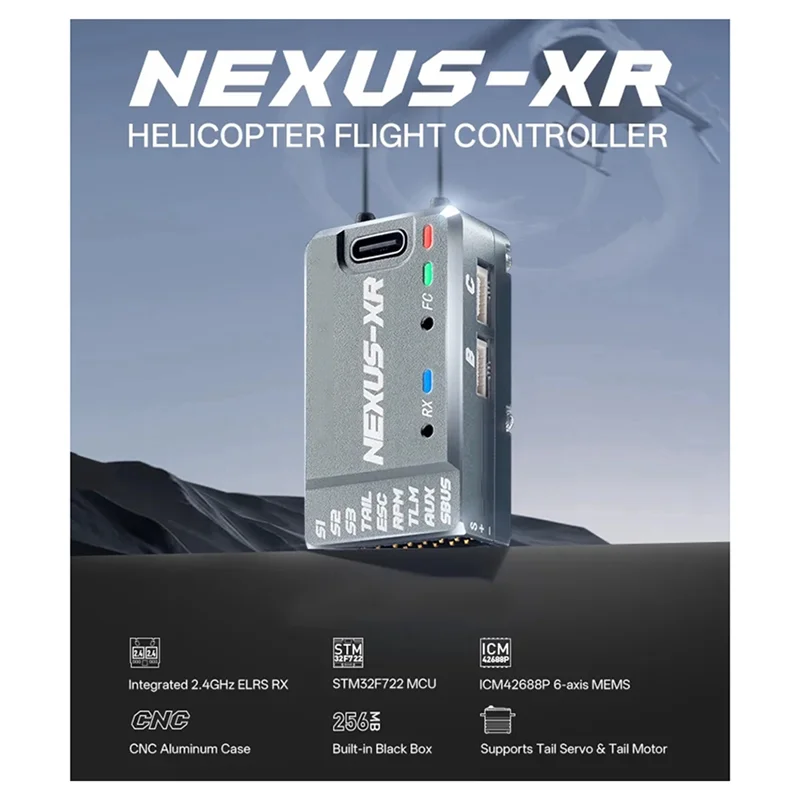 【Exclusive!】NEXUS-XR Helicopter 6-Axis MEMS Integrated ICM42688P 2.4Ghz ELRS RX For RC Fixed Wing Helicopter Flight Controller