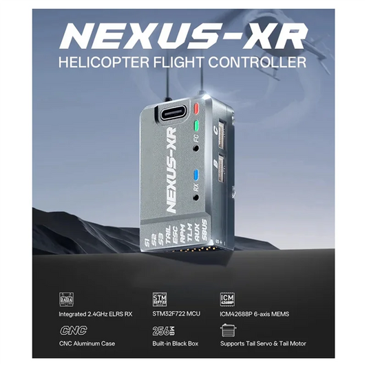 【Exclusive!】NEXUS-XR Helicopter 6-Axis MEMS Integrated ICM42688P 2.4Ghz ELRS RX For RC Fixed Wing Helicopter Flight Controller