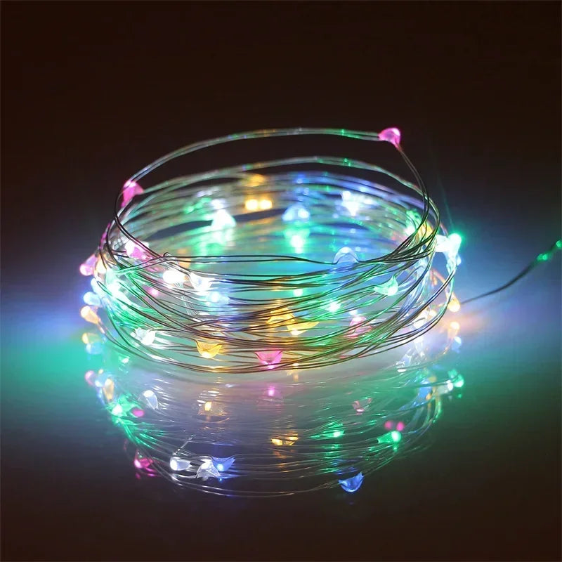 Fairy Light Battery Operated 1-20M String Light ，Christmas ，Indoor Home ，Festival Wedding ，Party or Gift ，birthday，Decoration