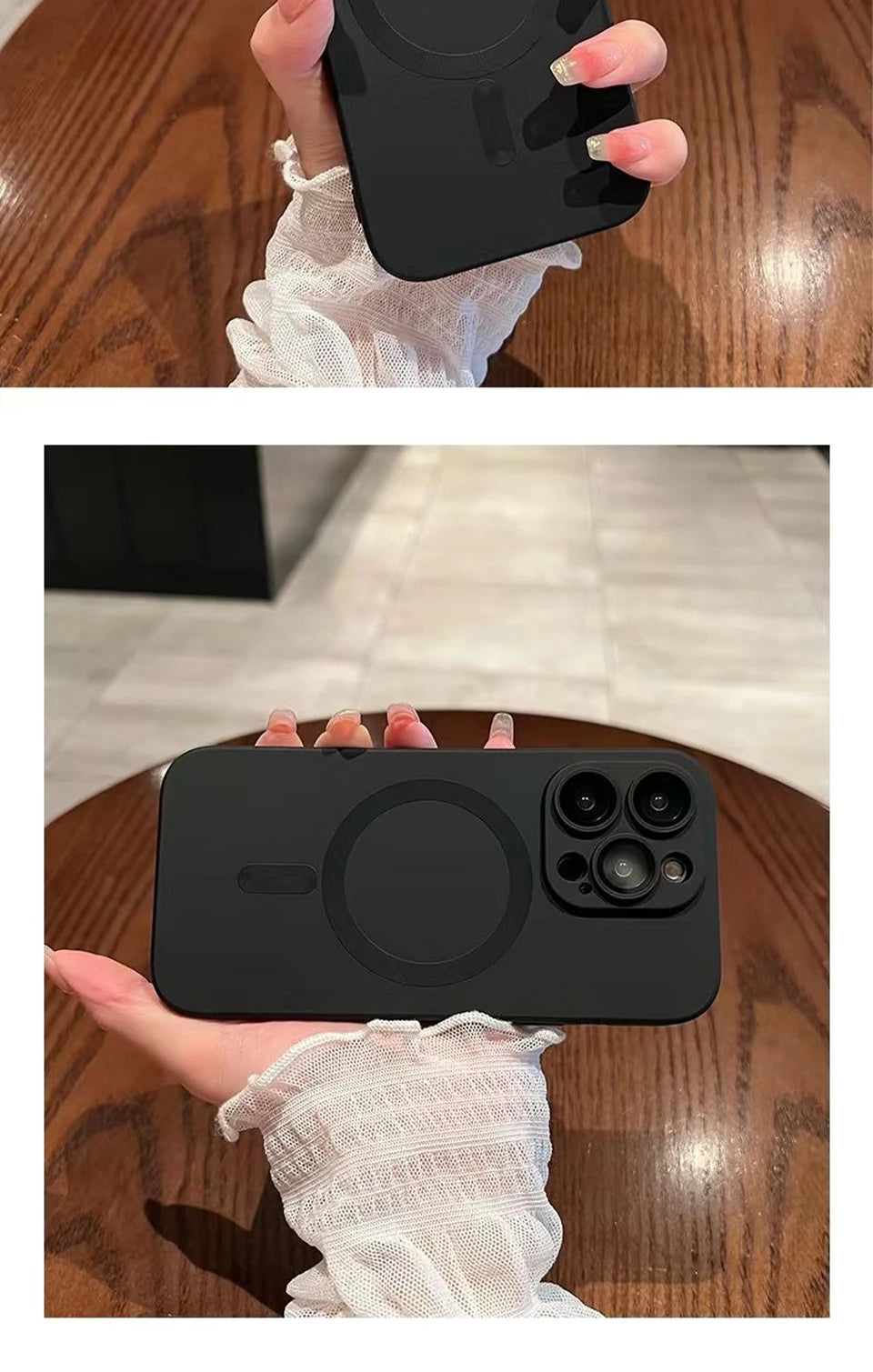 Original For Magsafe Magnetic Wireless Charge Case For iPhone 15 13 12 11 14 Pro Max Plus Silicone Shockproof Cover Accessories