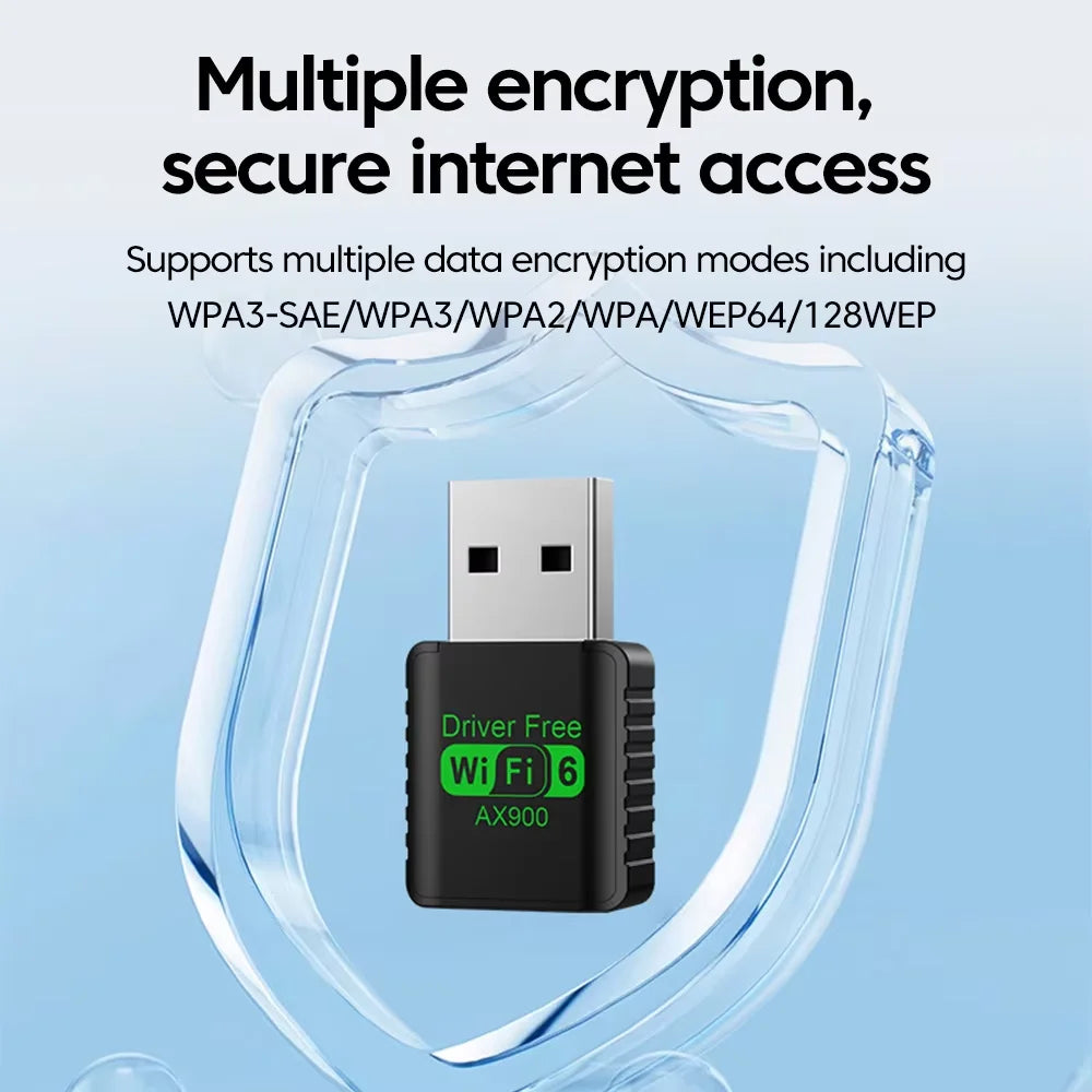 900Mbps USB WiFi Bluetooth 5.4 Adapter 2in1 Dongle Dual Band 2.4G 5GHz USB WiFi 6 Network Wireless Wlan Receiver DRIVER FREE