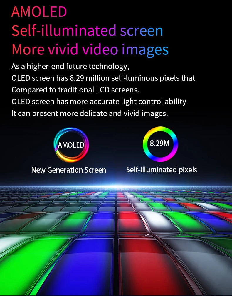 13.3'' 1080p Portable Monitor Samsung Oled Panel 100%DCI-P3 USB-C HDMI-Compatible Travelling Display for PC Laptop Xbox Switch