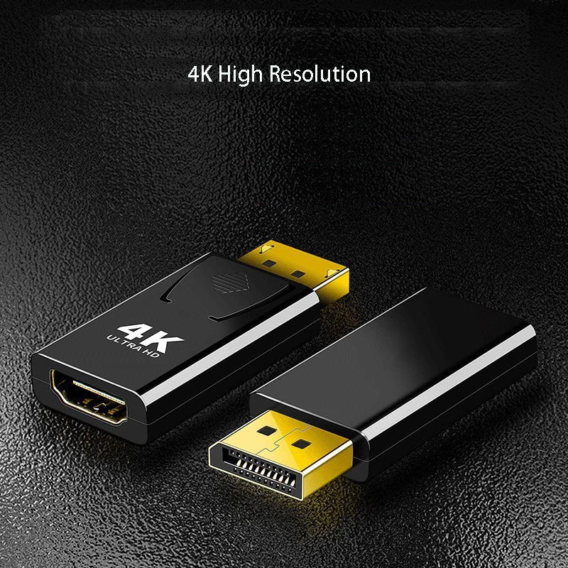 4K DP to HDMI-compatible Converter Displayport to 1080P HDTV Computer Monitor Audio Video Adapter