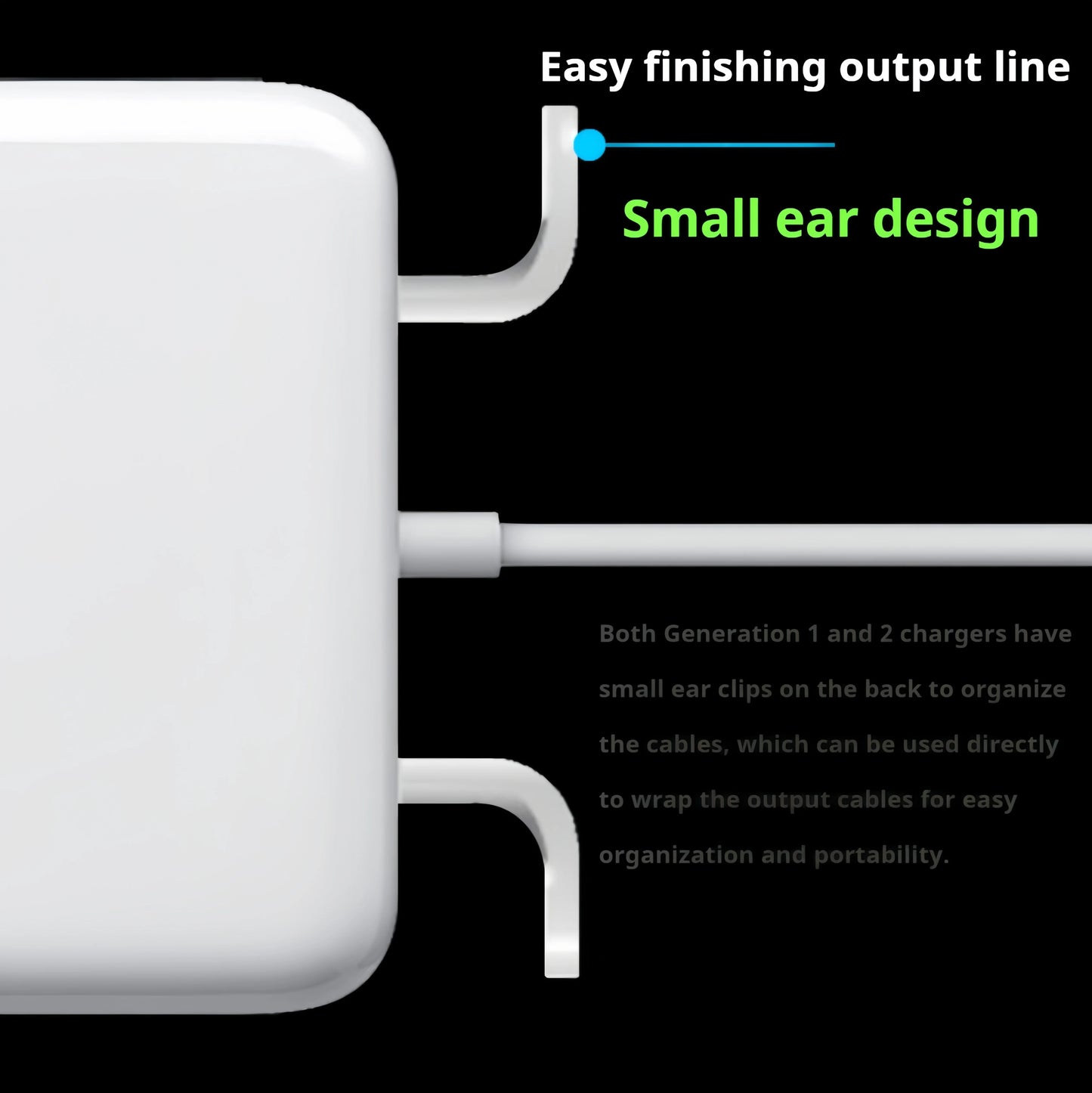 BINGO New 45W Magsafe2-T Charger(14.85V-3.05A)for MacBook Air 11" 13" A1465 A1466 A1436 MD223 MD224 Laptop Power Adapter Charger