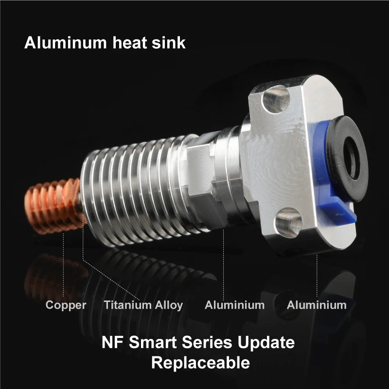 Mellow 3D Printer Parts All Metal NF Smart-CR10 V2.0 Titanium Heat Break Hotend Extruder Kit For Upgrade Creality Ender 3 Aquila