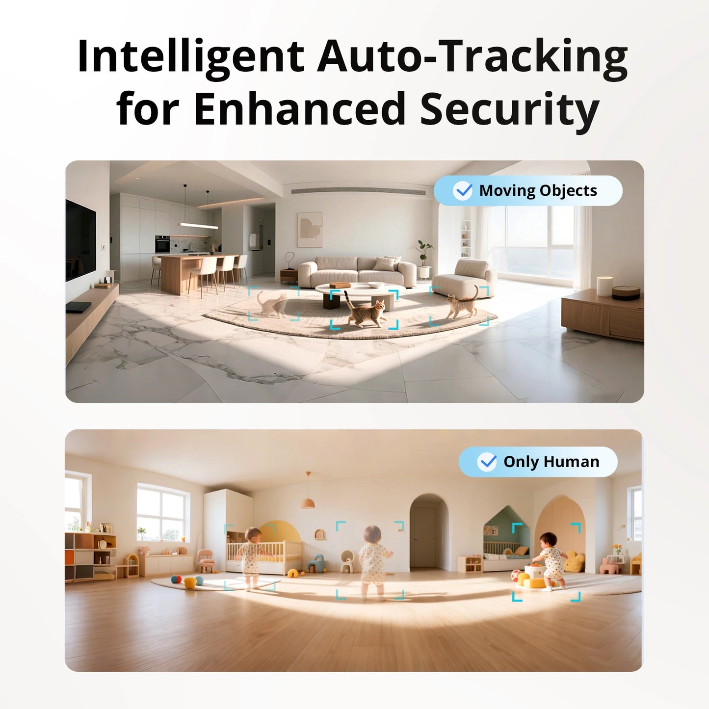 SONOFF CAM PT2 Smart Home Security Camera Smart Night Vision 360° Panoramic View Remote HD Monitoring with Real-Time Interaction