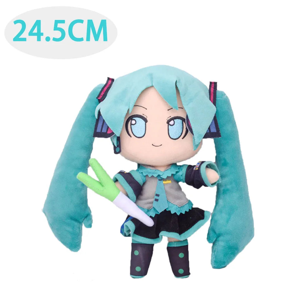 Cartoon 20cm Hatsune Miku Plush Doll Toy Anime sakura Miku snow Miku Character Kawaii Sitting posture Fufu Kids Christmas Gift