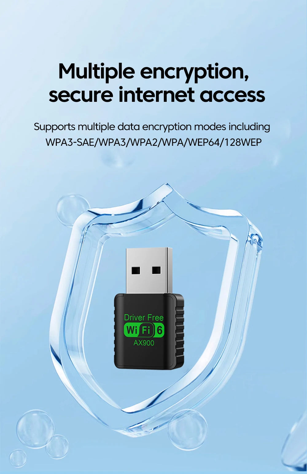 900Mbps USB WiFi Bluetooth 5.4 Adapter 2in1 Dongle Dual Band 2.4G 5GHz USB WiFi 6 Network Wireless Wlan Receiver DRIVER FREE