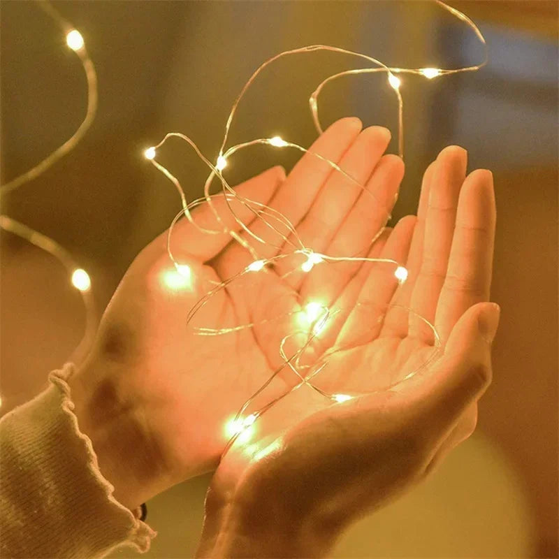 Fairy Light Battery Operated 1-20M String Light ，Christmas ，Indoor Home ，Festival Wedding ，Party or Gift ，birthday，Decoration