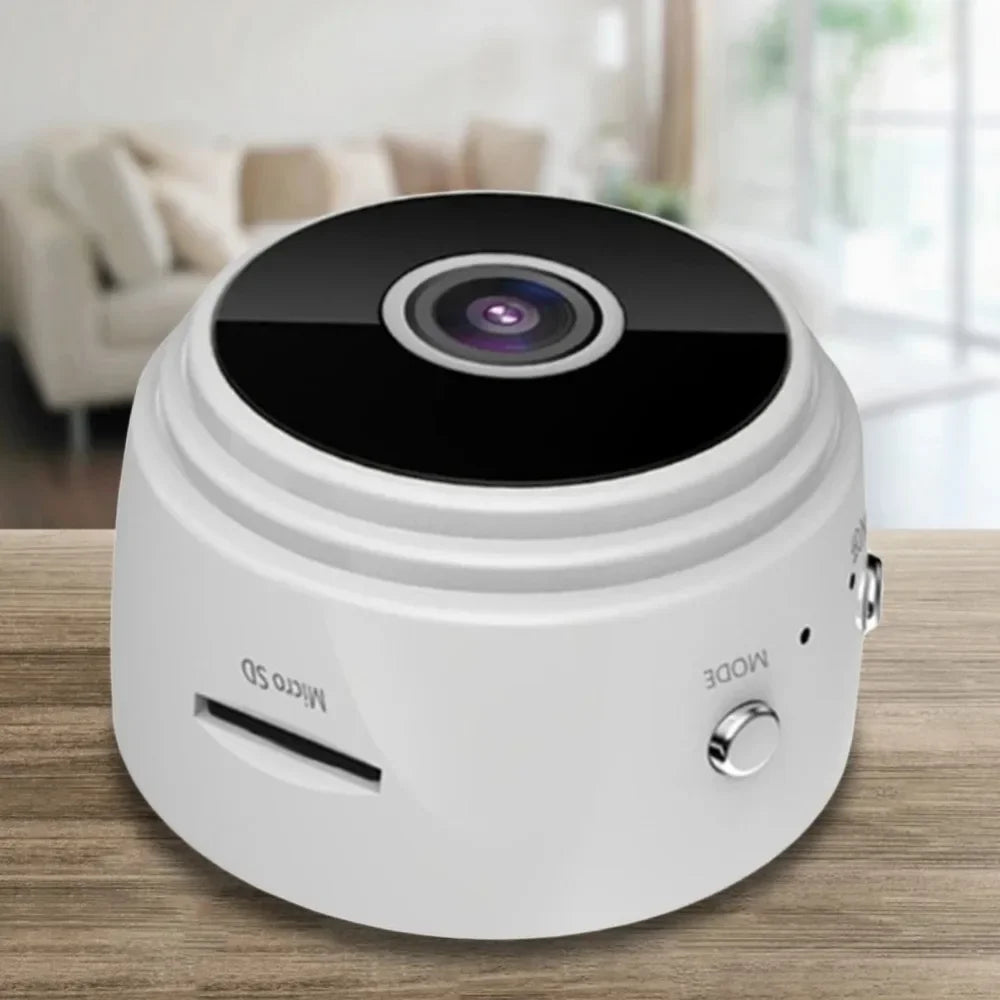 Smart Video Camera HD 1080p Security Monitoring Camera Night Vision USB Rechargeable Strong Magnetic for Indoor Car Infants Pets