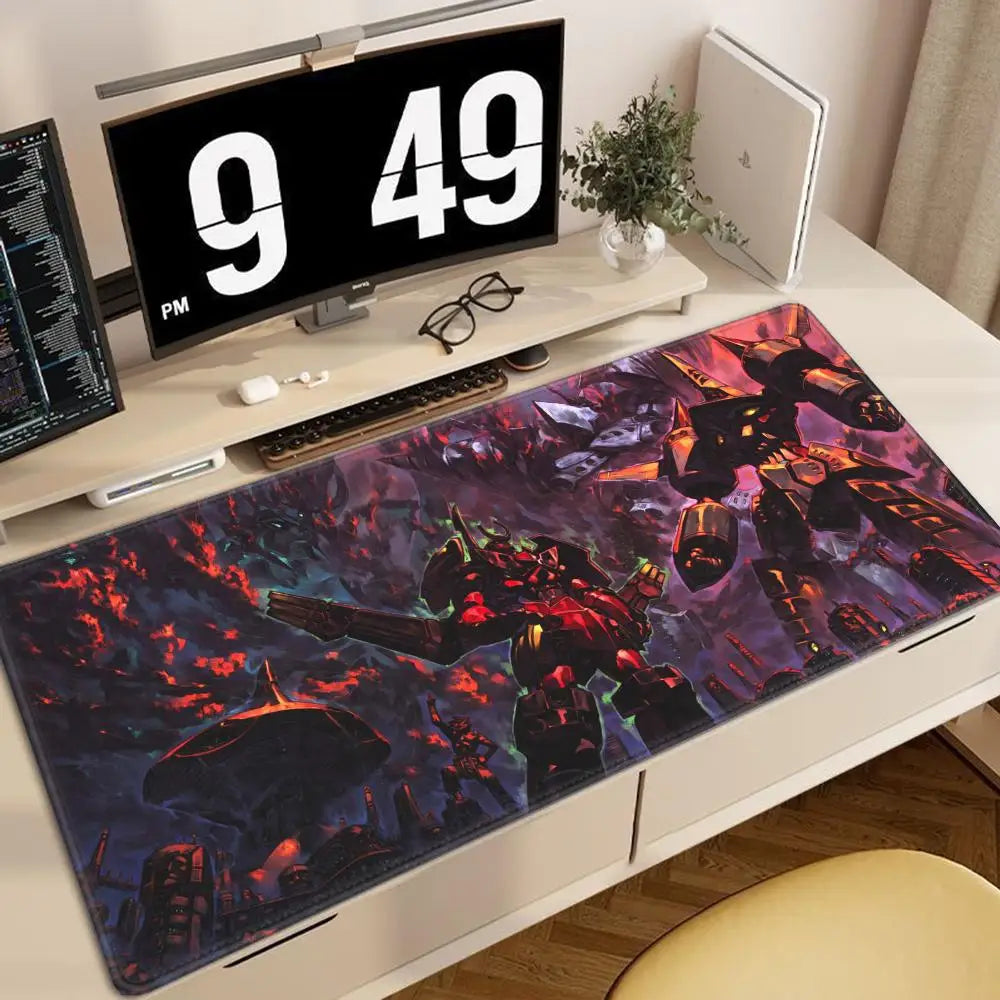Gurren Lagann Mouse Pad Pc Gamer Cabinet Keyboard Tengen Toppa Mat Computer Anime Deskmat Gaming Accessories Table Mousepad XXL