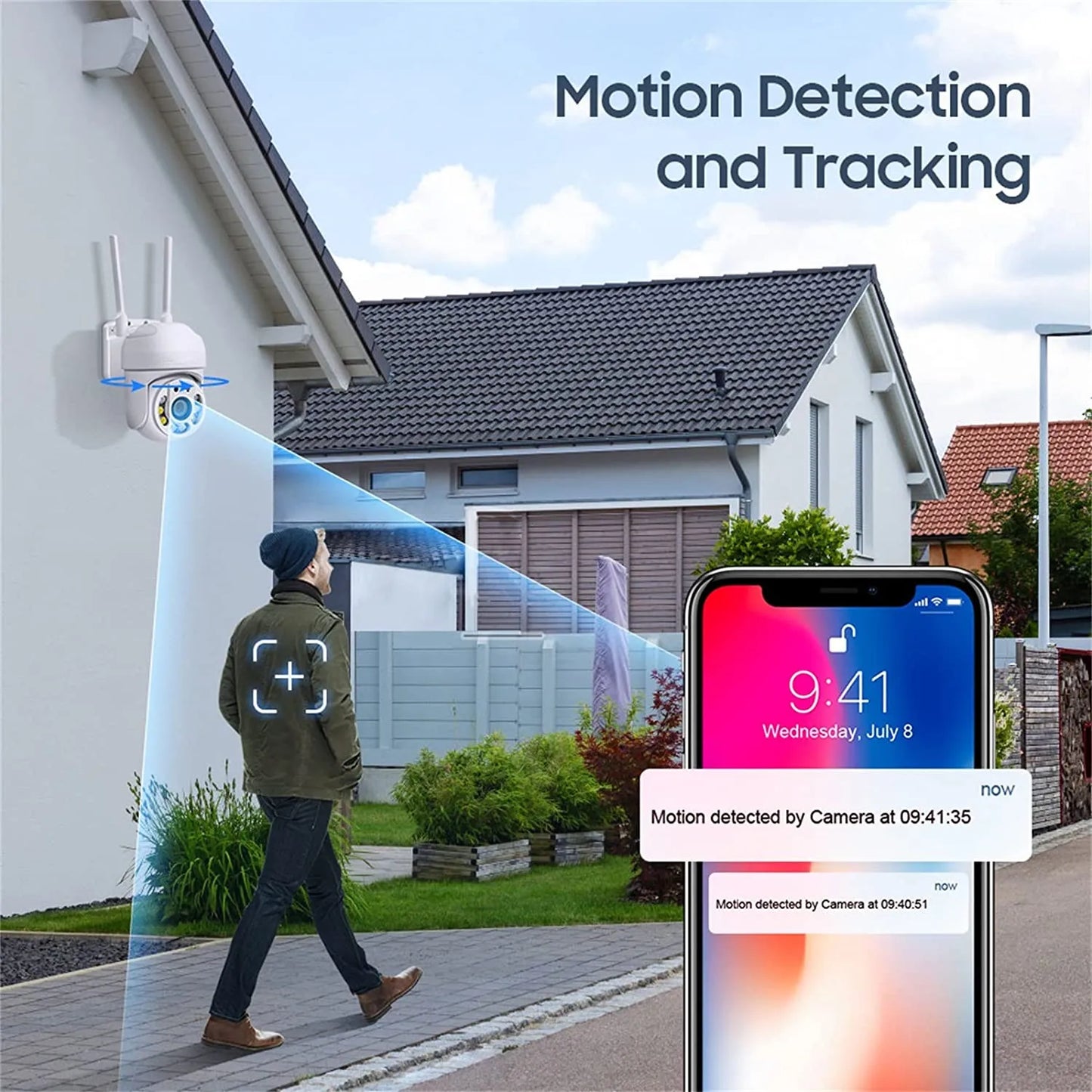 Tuya 4MP PTZ WIFI Network Camera Security Protection Outdoor IP66 Waterproof 5G Dual-band Camera Home Video Surveillance