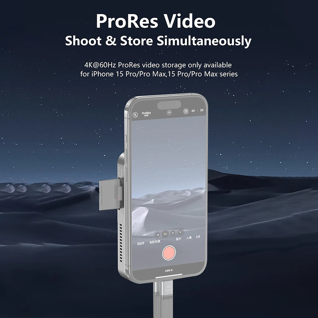 8-IN-1 Magnetic HUB SSD Enclosure Case for M.2 NVMe 10Gbps USB C 3.2 Gen2 PCI-E 100W Charger for iPhone15 Pro MacBook 2230-2280