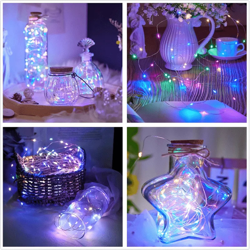 Fairy Light Battery Operated 1-20M String Light ，Christmas ，Indoor Home ，Festival Wedding ，Party or Gift ，birthday，Decoration