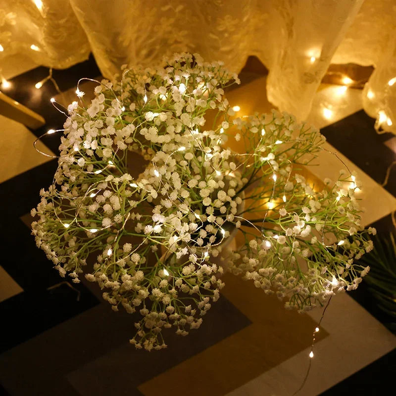 Fairy Light Battery Operated 1-20M String Light ，Christmas ，Indoor Home ，Festival Wedding ，Party or Gift ，birthday，Decoration