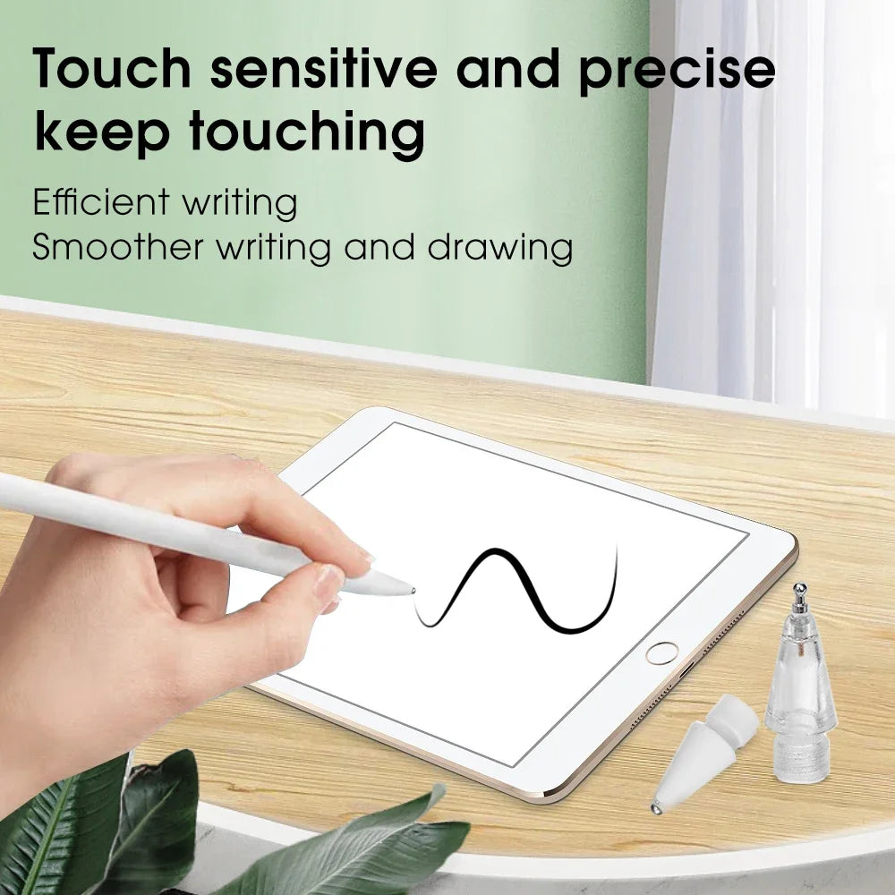 4/6 Pcs Replacement Pencil Tips for Apple Pencil 1/2th iPencil Pro 2B Soft Nibs for iPad Pro Mini Pencil 1/2 Stylus Fine Nib
