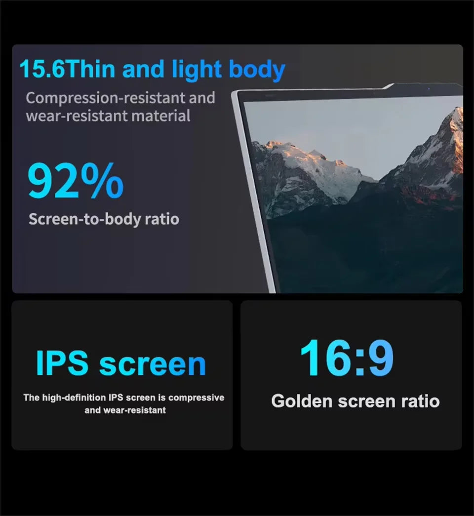 15.6 inch Intel Core I9 8950HK Laptop Computer Windows 11 Pro 16GB DDR4 512GB 1TB SSD Portable Notebook PC Gamer Gaming Laptops