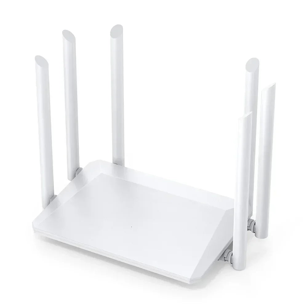 1200M Wireless Router External Antenna Modem Router Wide Coverage WiFi Repeater 2.4G 5G Home Office Amplification Signal Router