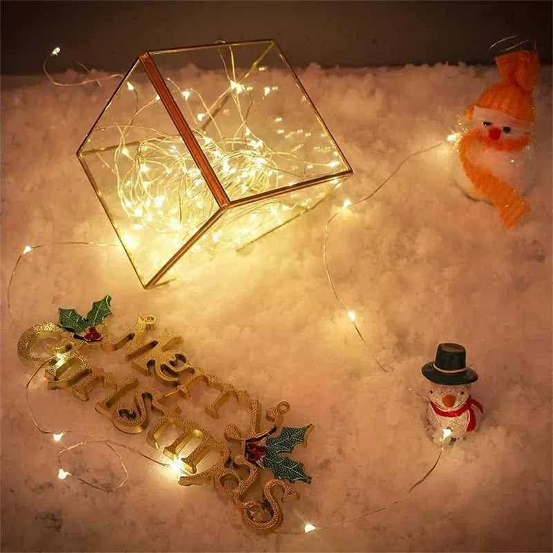 Fairy Light Battery Operated 1-20M String Light ，Christmas ，Indoor Home ，Festival Wedding ，Party or Gift ，birthday，Decoration