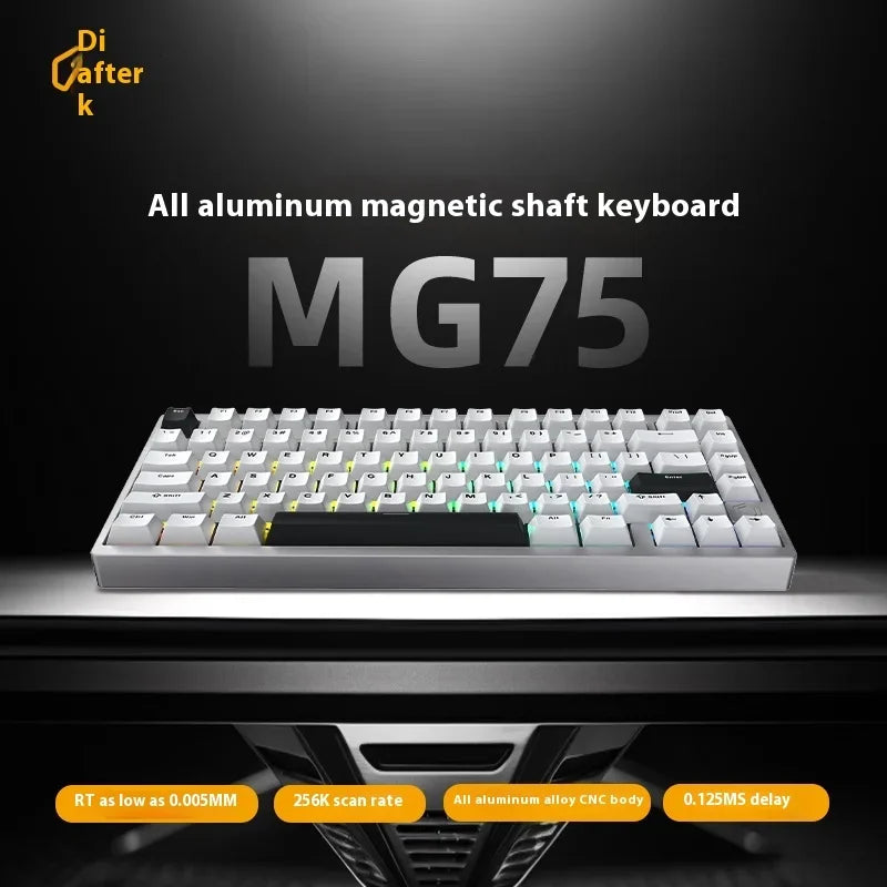 IROK MG75 PRO MG75 Max Magnetic Gaming Mechanical Keyboard RT0.001mm 8K 0.125ms Delay Aluminium RGB Hot Swap Wired Game Keyboard