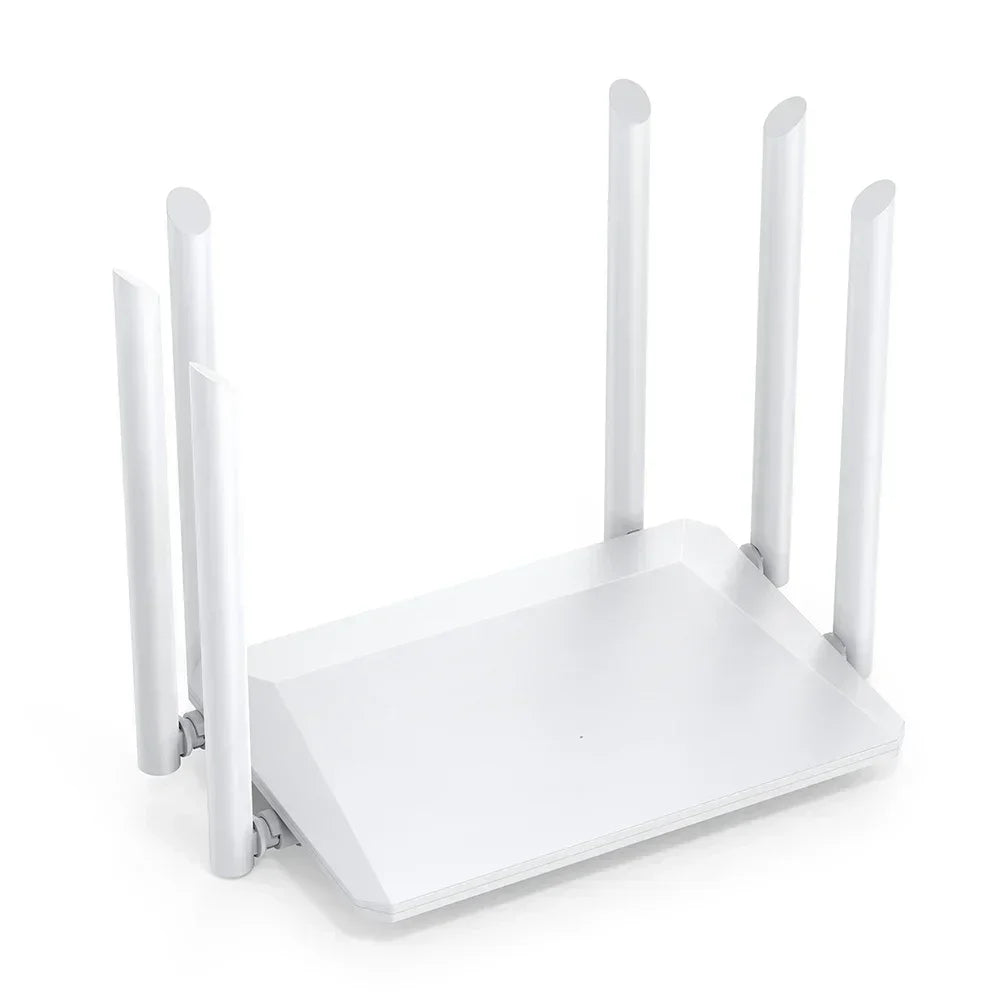 1200M Wireless Router External Antenna Modem Router Wide Coverage WiFi Repeater 2.4G 5G Home Office Amplification Signal Router