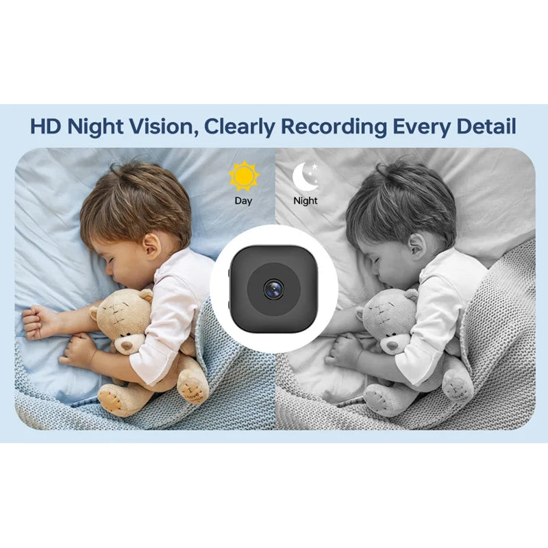 Mini Smart Camera WiFi IP/AP Remote Monitoring Portable Mobile Detection Camcorder Smart Home Baby Security Camera 2025