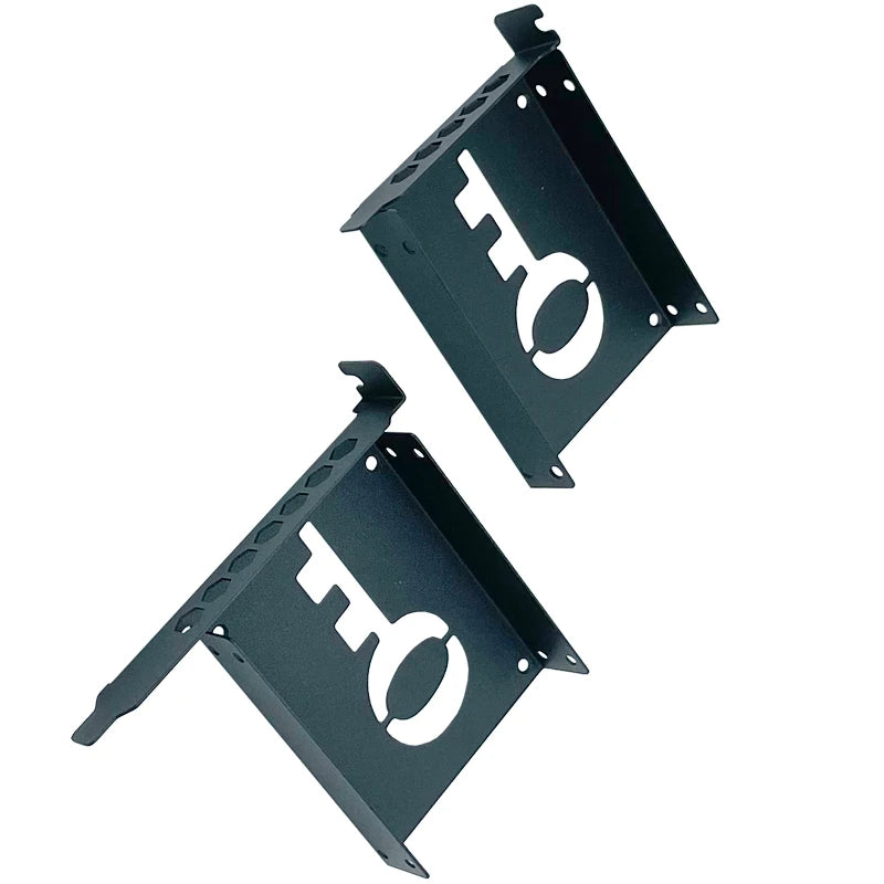 ZhenLoong PCIe/PCI Slot 2.5" Inch Hard Disk Bracket HDD to PC Case Chassis Rear Panel Cover Expansion SATA SSD Adapters Metal